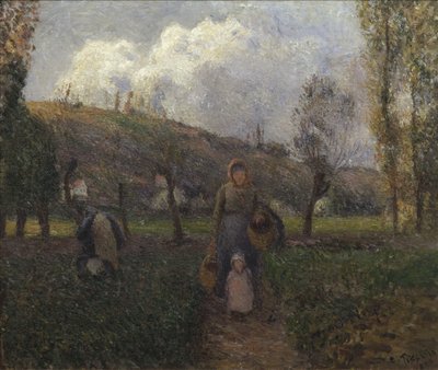 Die Rückkehr von den Feldern von Camille Jacob Pissarro